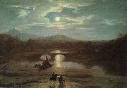 Washington Allston Moonlit Landscape oil painting artist